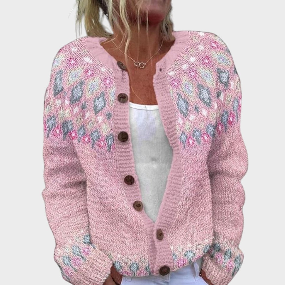 Martina | Cardigan s jacquardovým vzorem