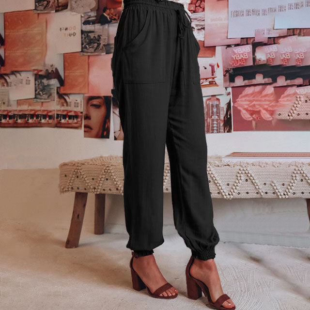 Luisa | Elegantní kalhoty se stahovací šňůrkou