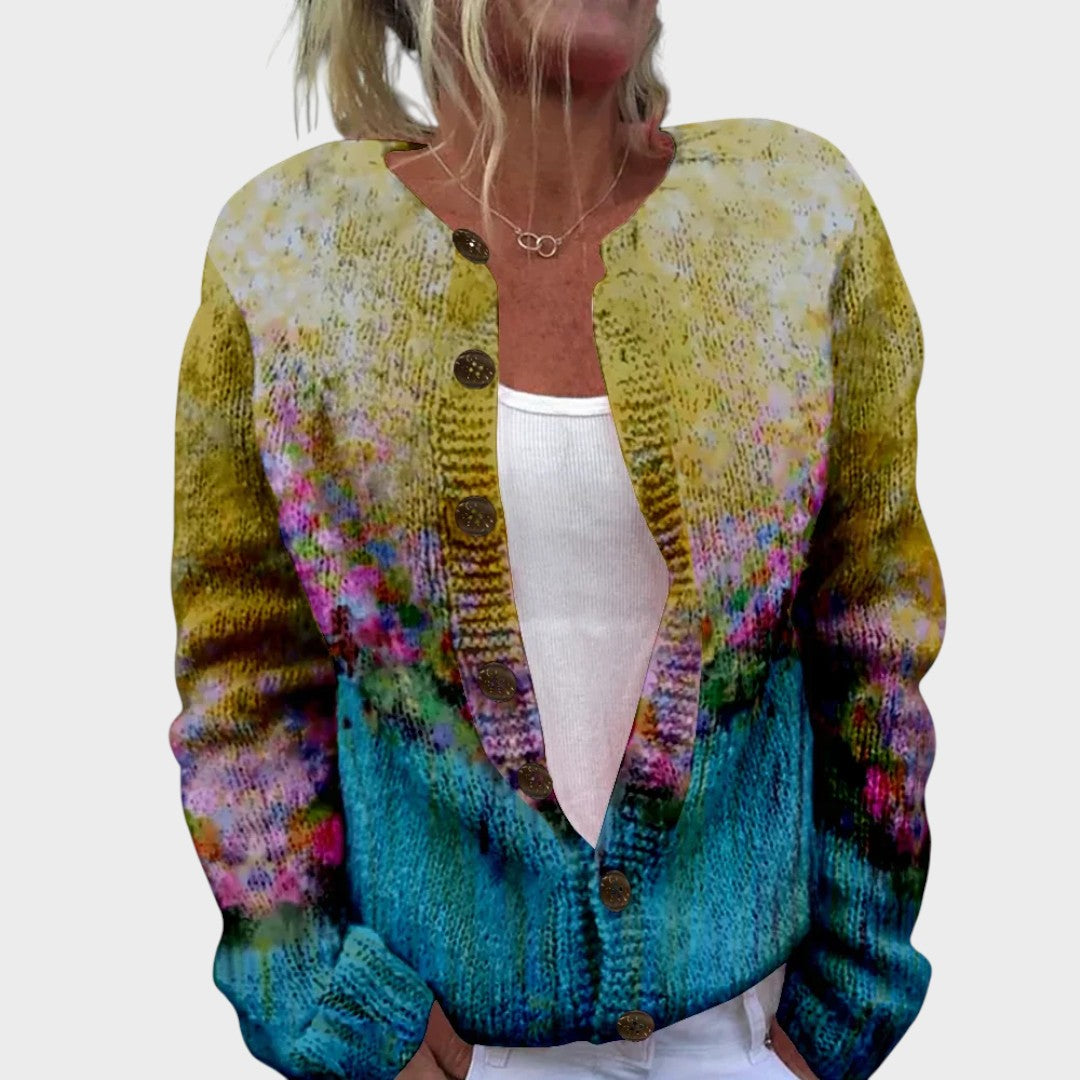 Elisa | Cardigan s květinovým vzorem