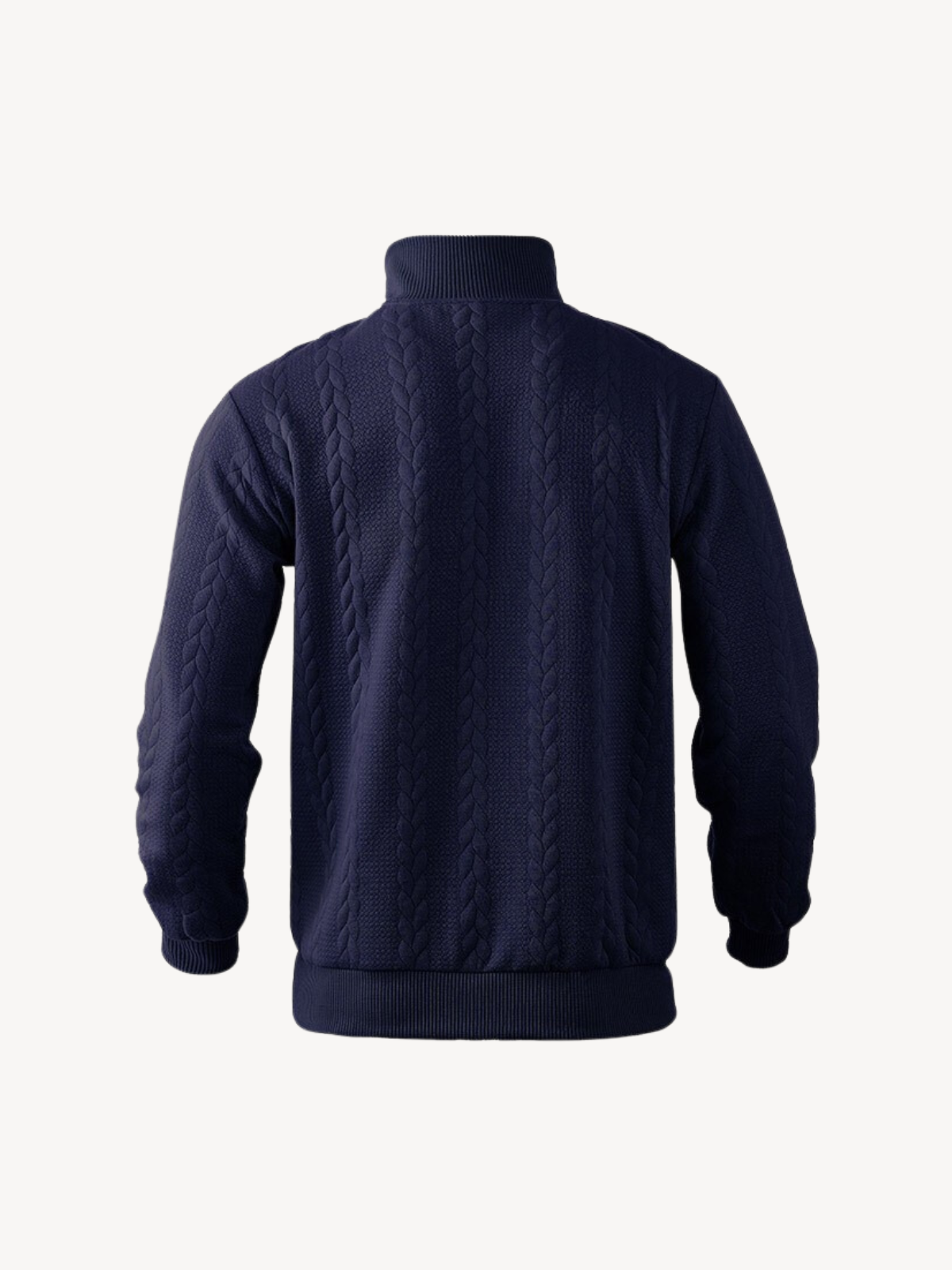 RANIER - HENLEY CASUAL S POLOVÝM ZIPEM