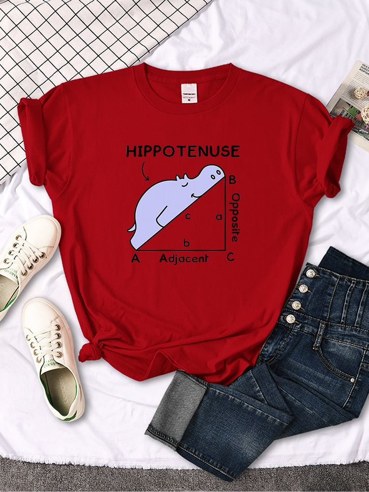 Tričko 'Hippotenuse' s matematickým vtipem