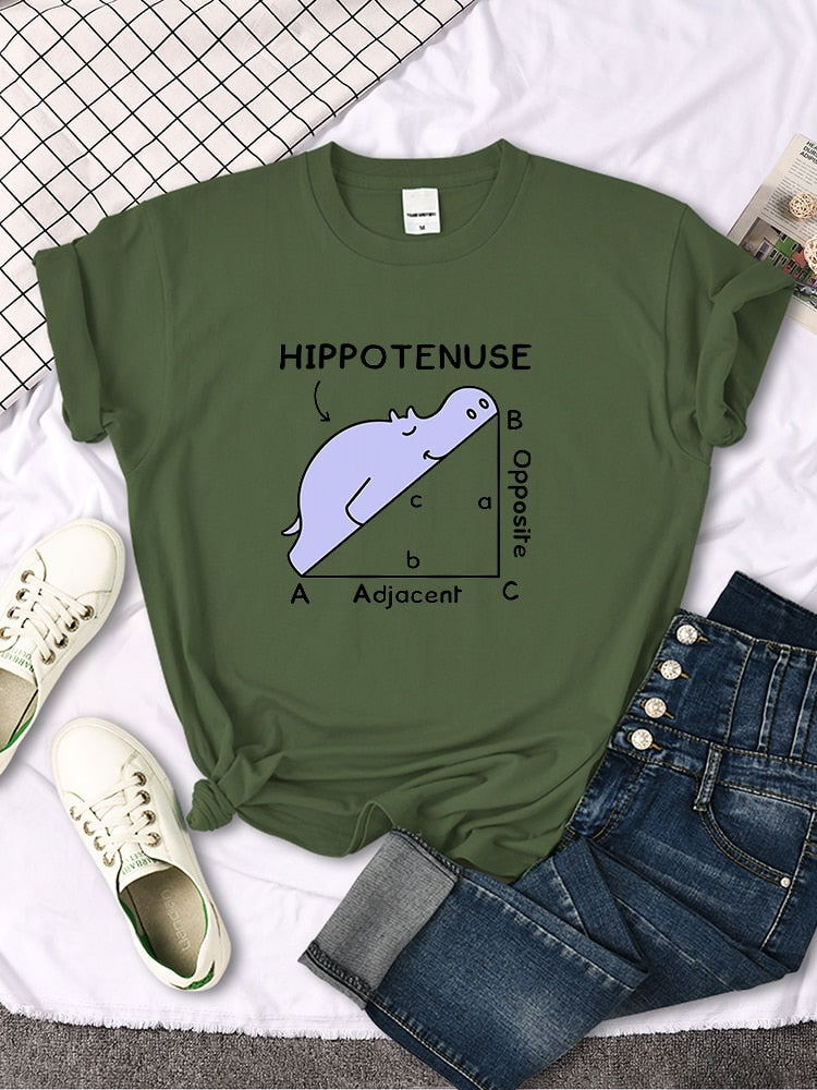 Tričko 'Hippotenuse' s matematickým vtipem