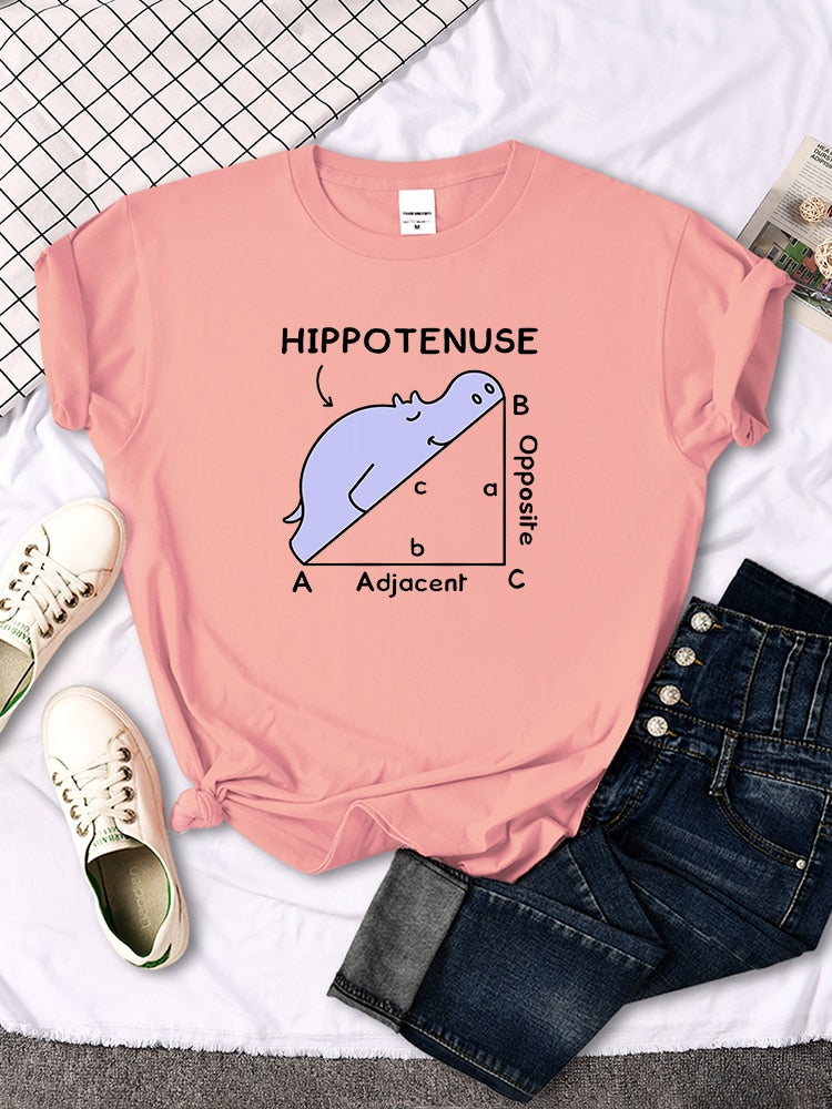 Tričko 'Hippotenuse' s matematickým vtipem