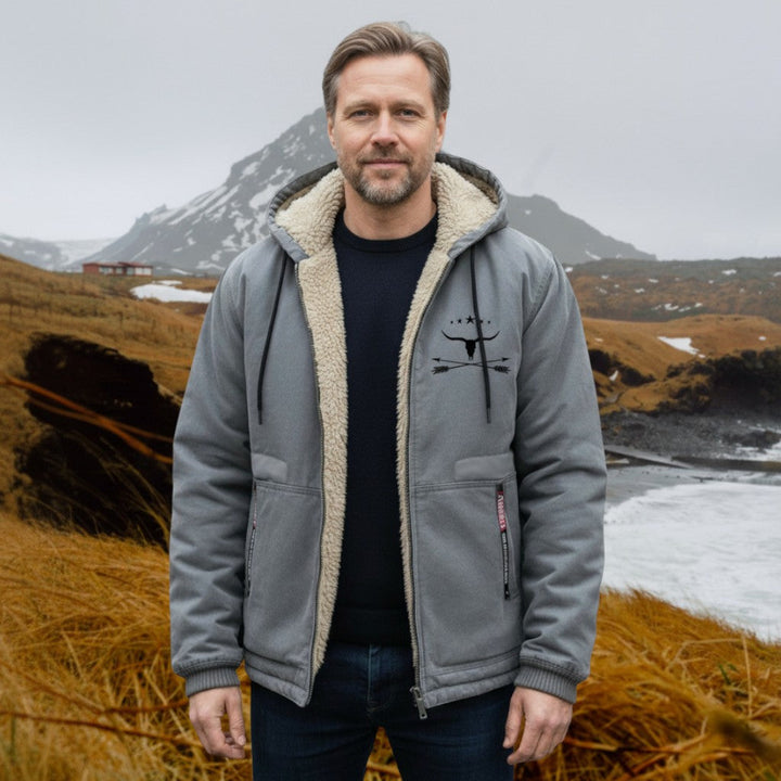 Jakub - Bunda s kapucí a kontrastním lemem – fotografie 3