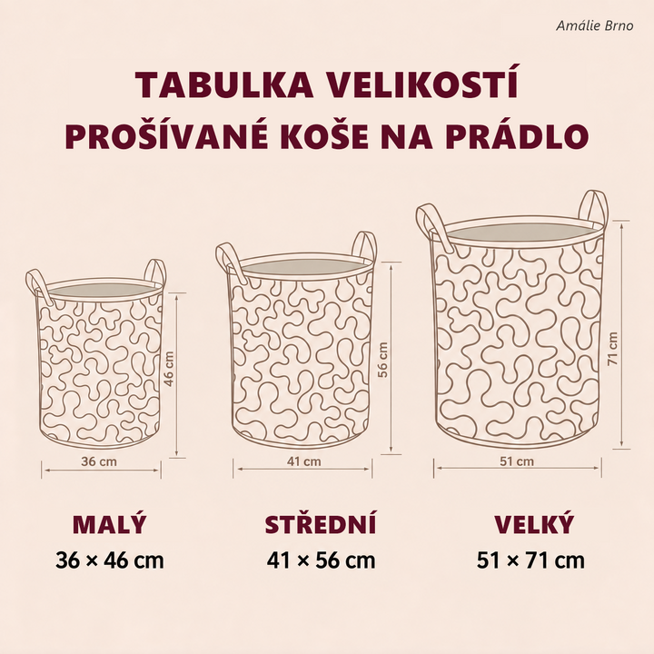 Slon mezi květinami | Prošívaný koš na prádlo