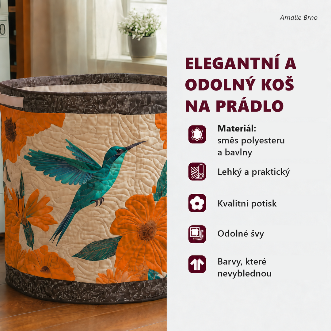 Kaktusová zahrada | Prošívaný koš na prádlo