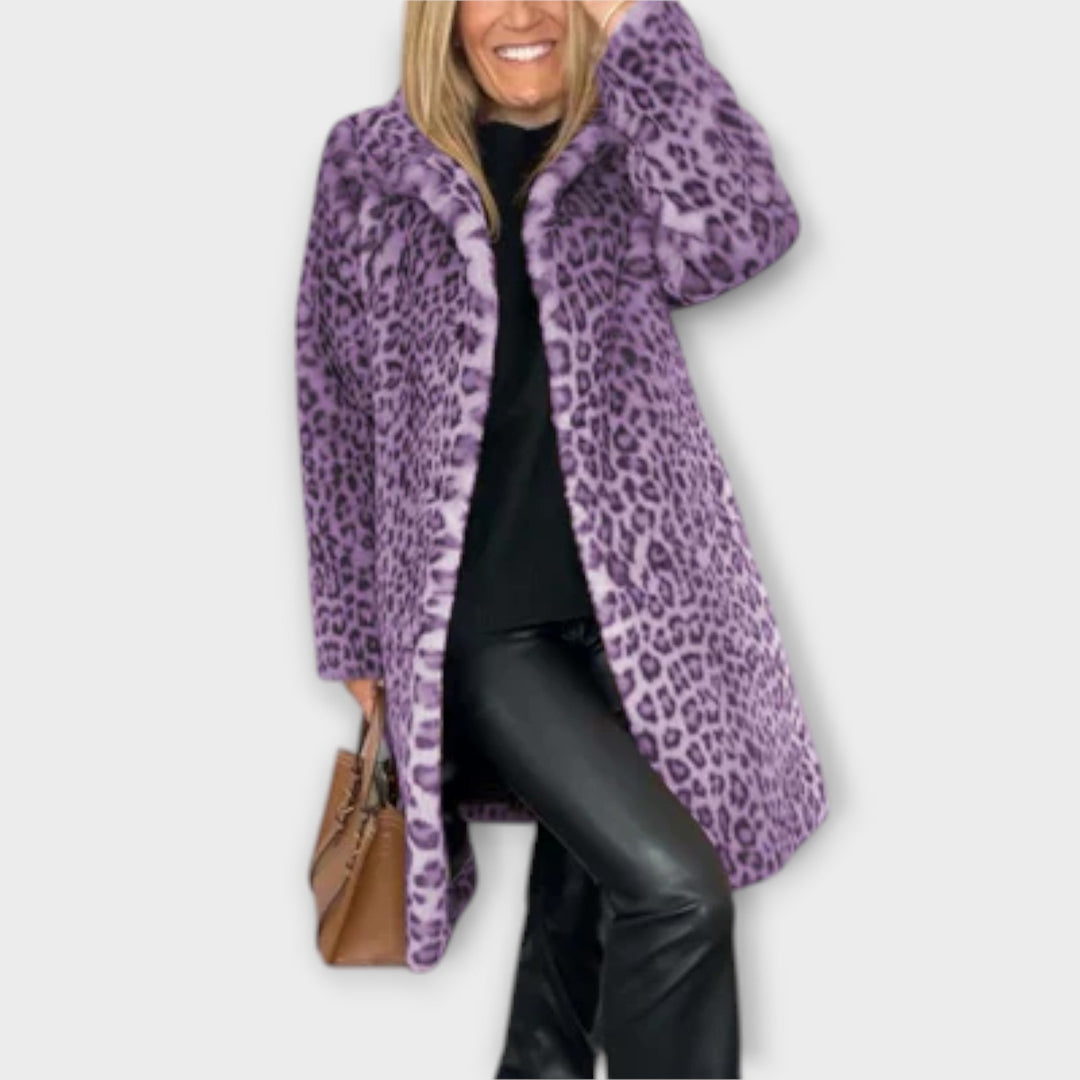 Amara | Kabát s leopardím vzorem