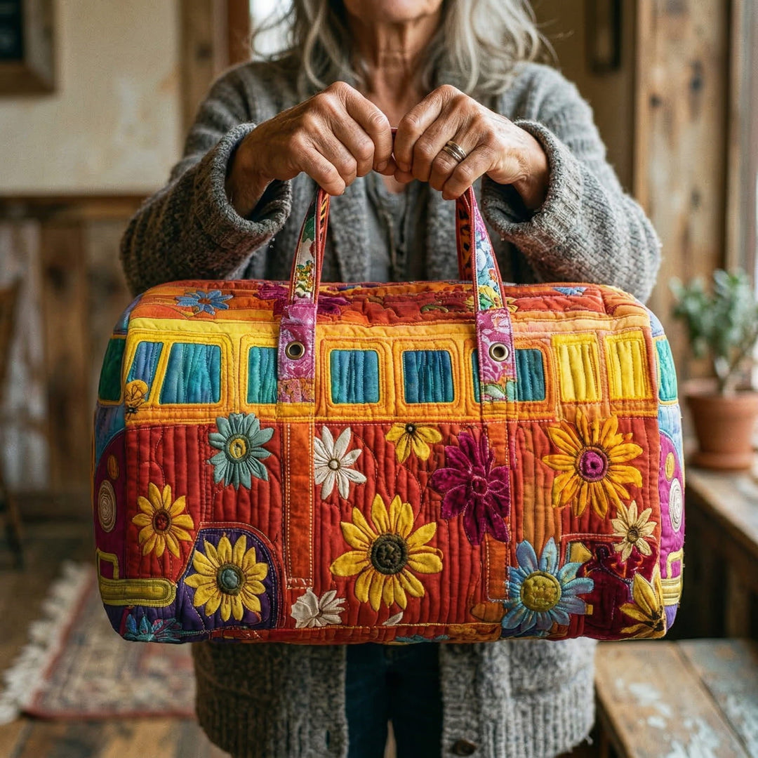 Prošívaná cestovní taška – Hippie autobus