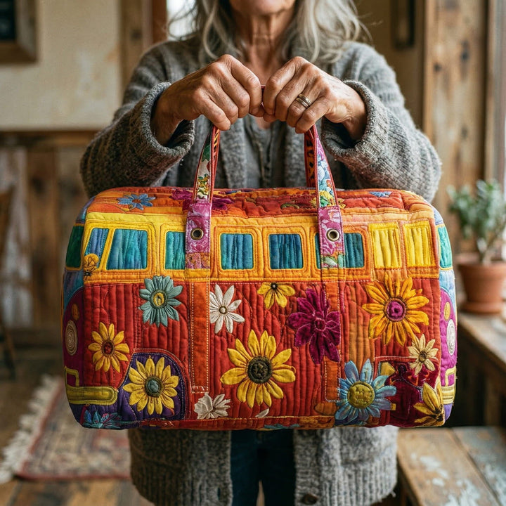 Prošívaná cestovní taška – Hippie autobus
