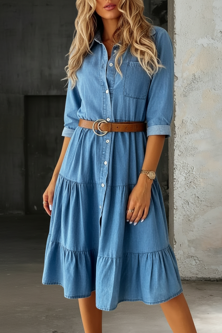 Radmila | Elegantní džínové šaty v ležérním stylu