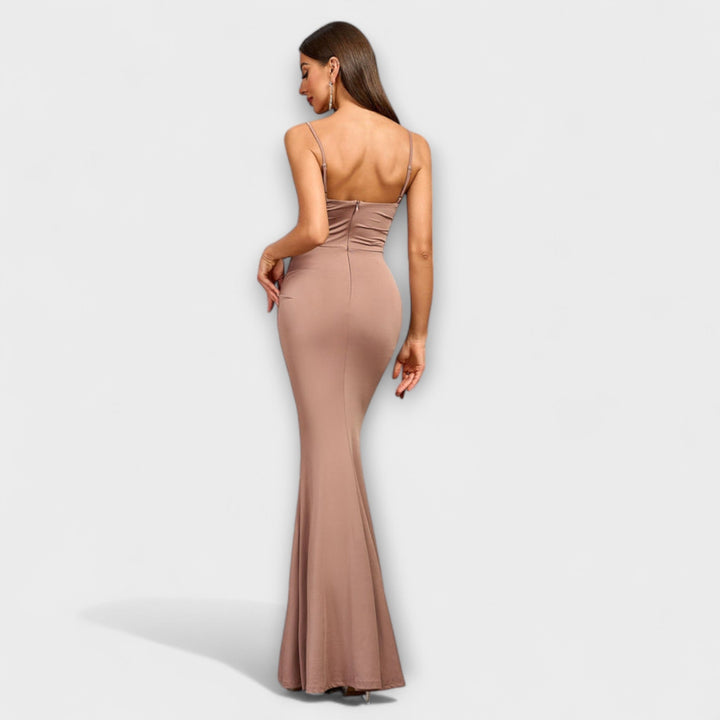 Kateřina | Elegantní dlouhé šaty s volány