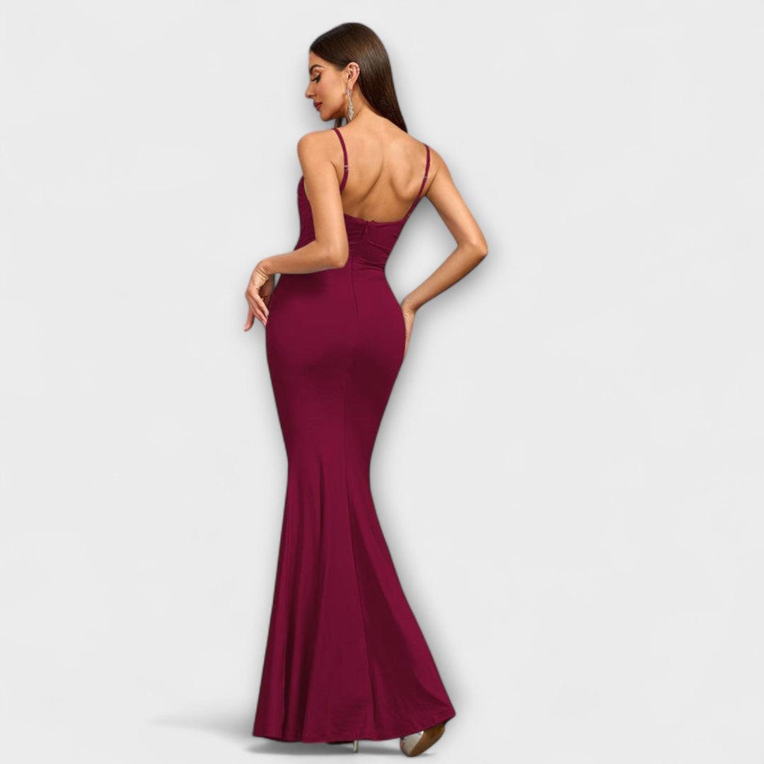 Kateřina | Elegantní dlouhé šaty s volány