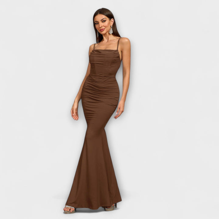 Kateřina | Elegantní dlouhé šaty s volány
