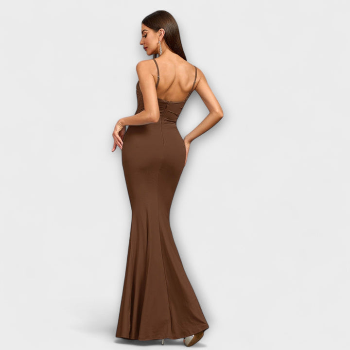 Kateřina | Elegantní dlouhé šaty s volány