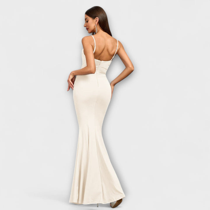 Kateřina | Elegantní dlouhé šaty s volány
