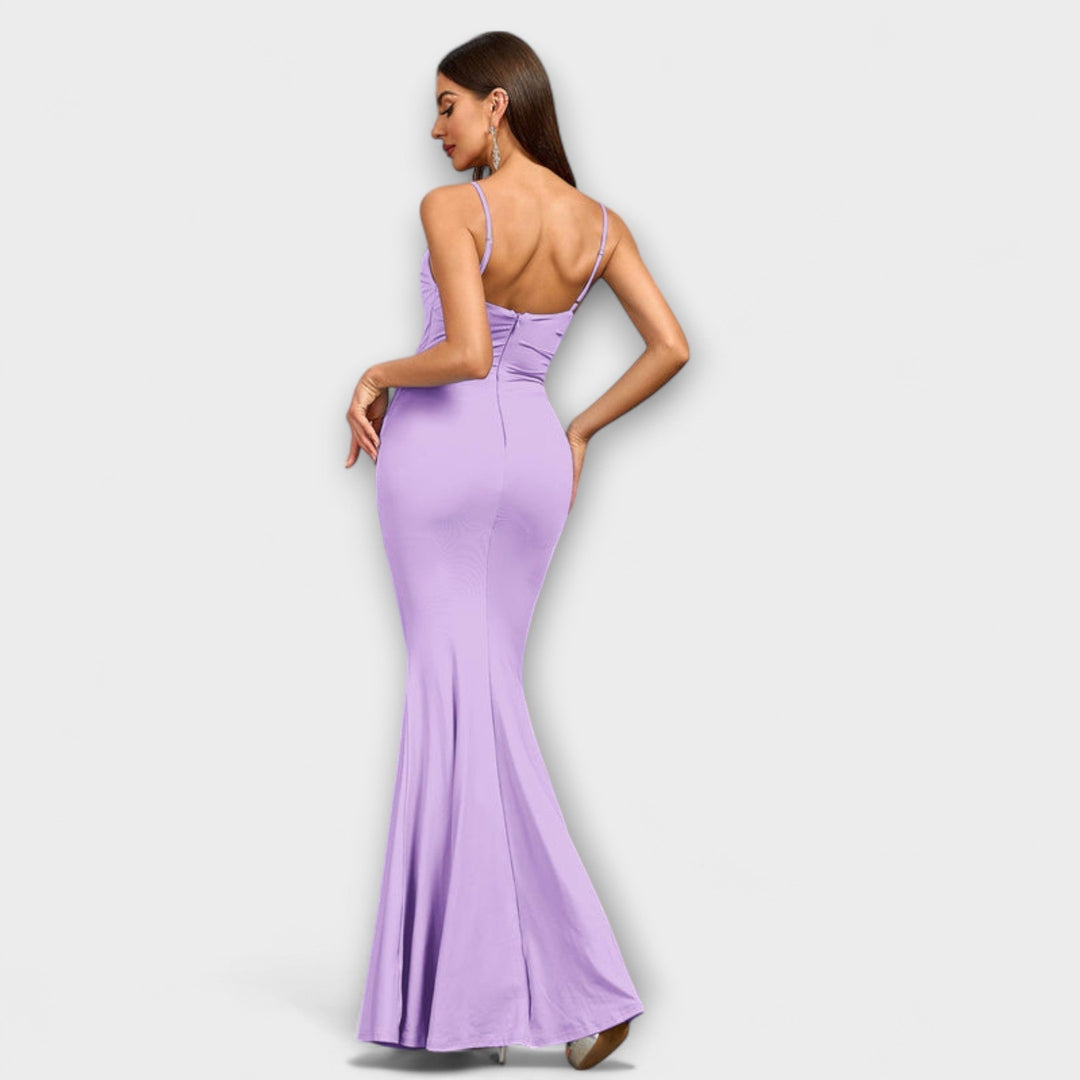 Kateřina | Elegantní dlouhé šaty s volány