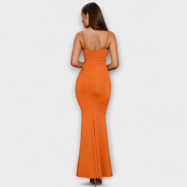 Kateřina | Elegantní dlouhé šaty s volány