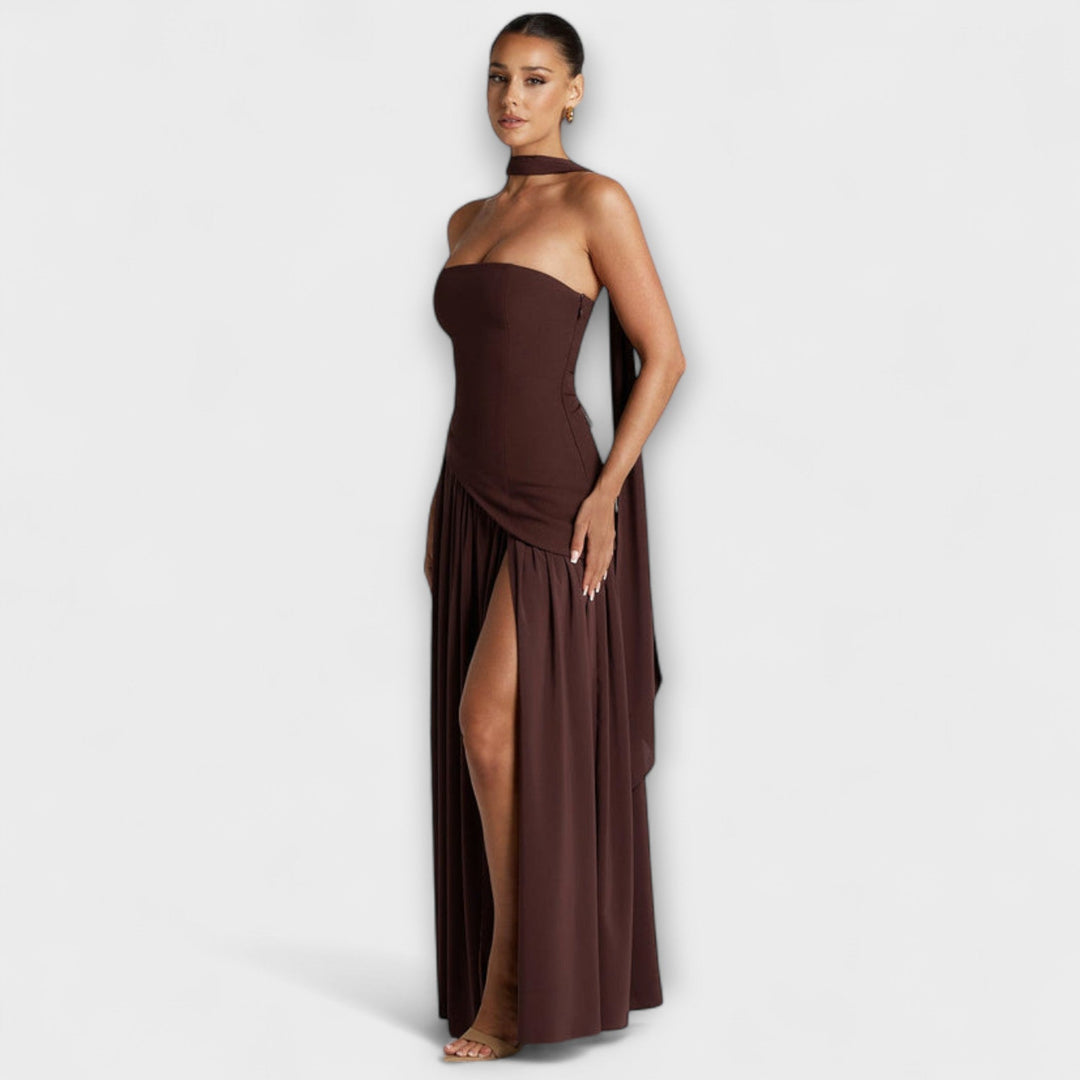 Marta | Elegantní černobílé maxi šaty