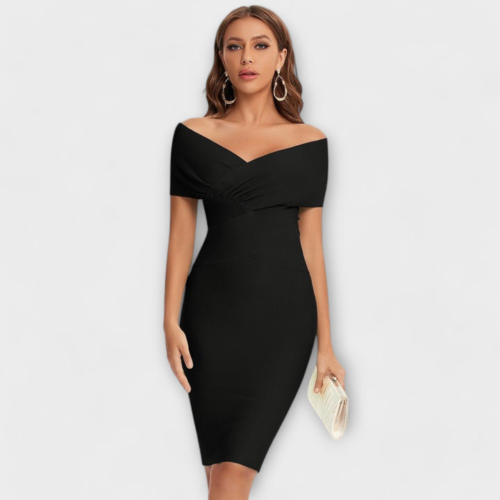 Bohumila | Elegantní šaty s výstřihem do V