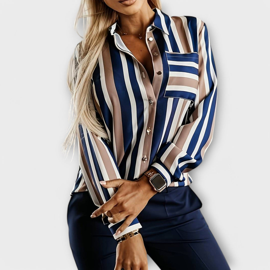 Drahomíra | Ležérní pruhovaná halenka