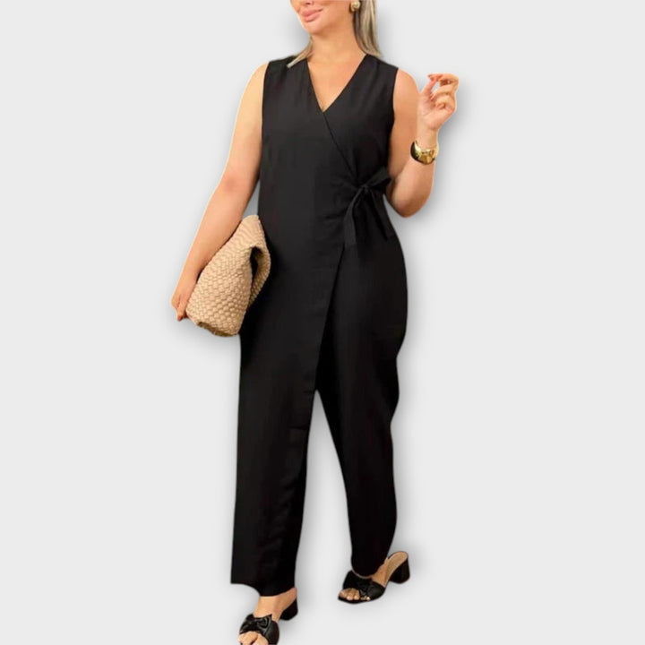 Martina | Elegantní overal se zavinovacím střihem