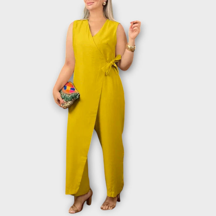 Martina | Elegantní overal se zavinovacím střihem