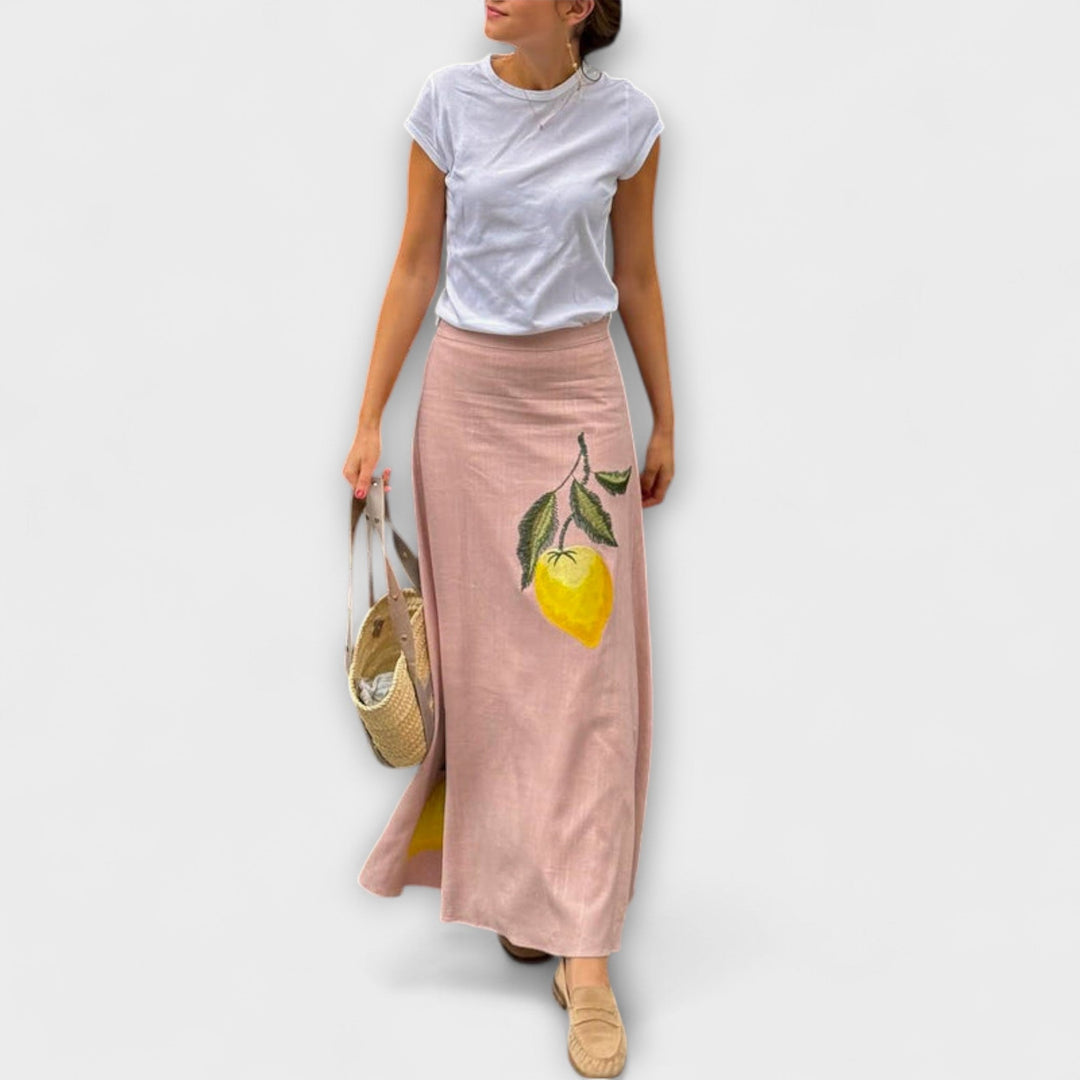 Gabriela | Midi sukně s potiskem Amalfi