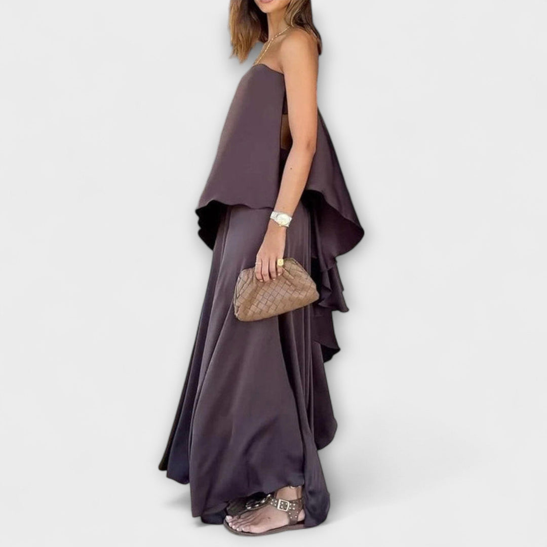 Agáta | Elegantní souprava bandeau topu a sukně