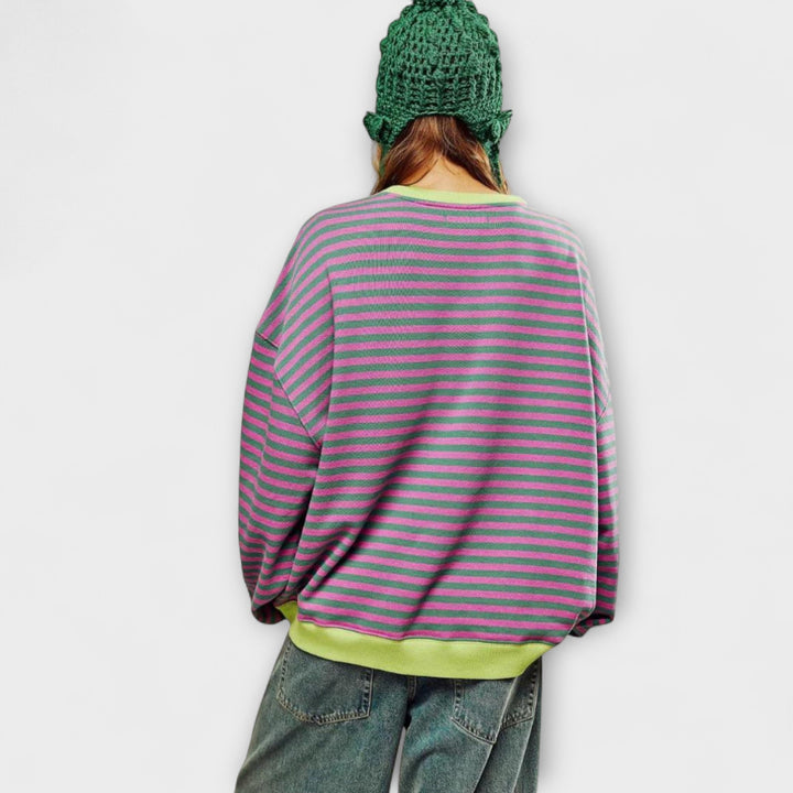 Natálie | Oversize pruhovaný svetr