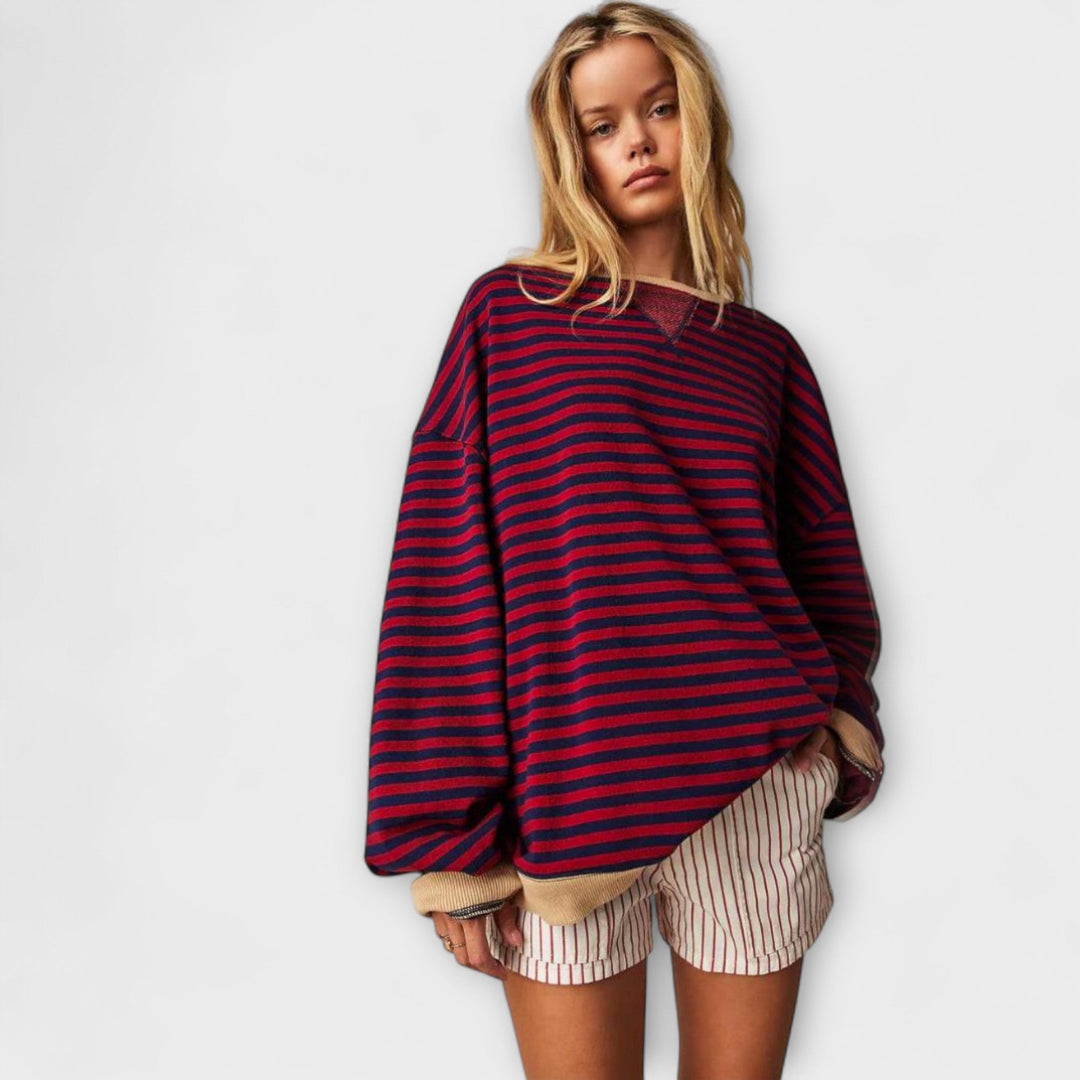 Natálie | Oversize pruhovaný svetr