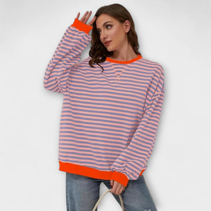 Natálie | Oversize pruhovaný svetr