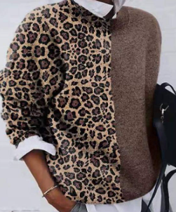 Soňa | Ležérní svetr s leopardím designem