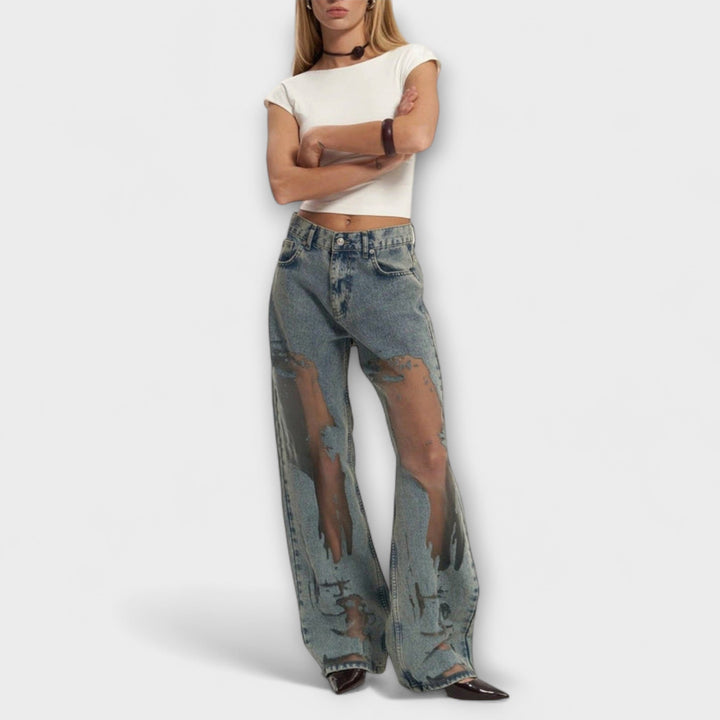 Kristýna | Džíny Trixie ze světle modrého denimu