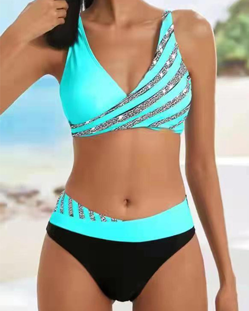 Marie | Vzorované bikiny v teplých barvách